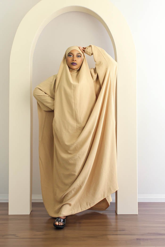 BUTTERFLY JILBAB-  NUDE