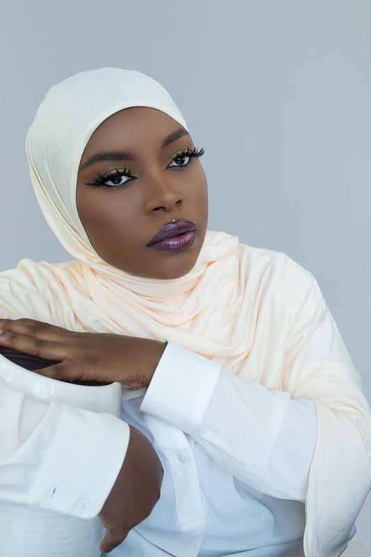 PREMIUM JERSEY HIJAB – VANILLA