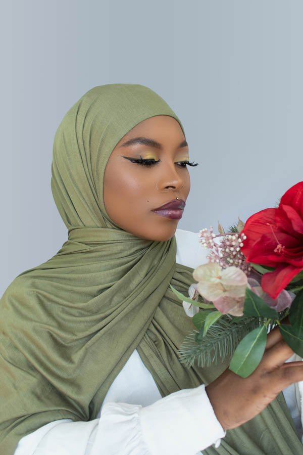 PREMIUM JERSEY HIJAB – OLIVE