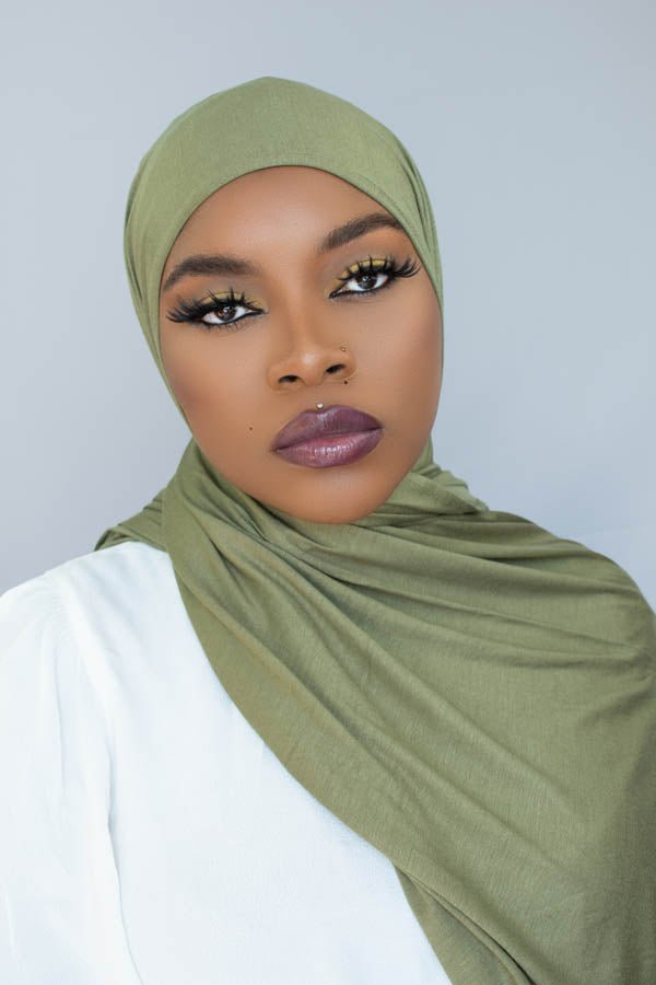 PREMIUM JERSEY HIJAB – OLIVE