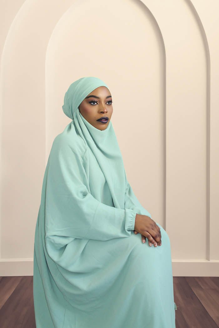 BUTTERFLY JILBAB- AQUA