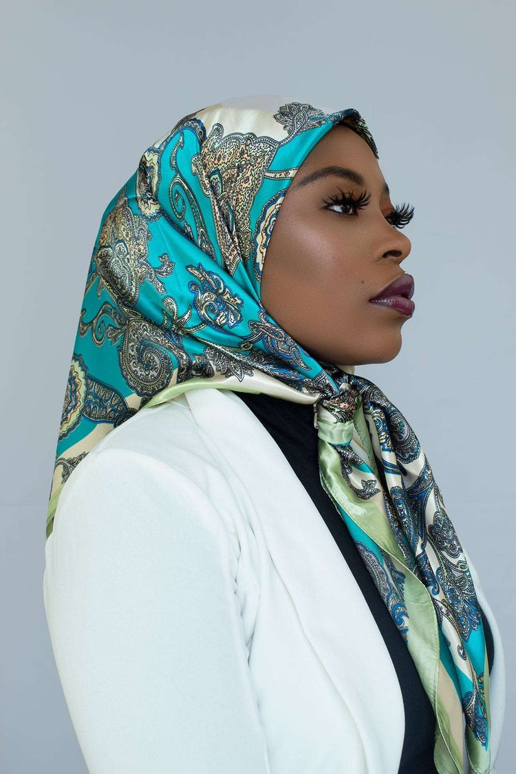 MALAIKA SQUARE SATIN HIJAB - SUDAN