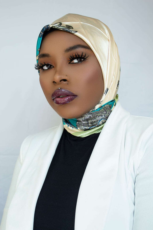 MALAIKA SQUARE SATIN HIJAB - SUDAN