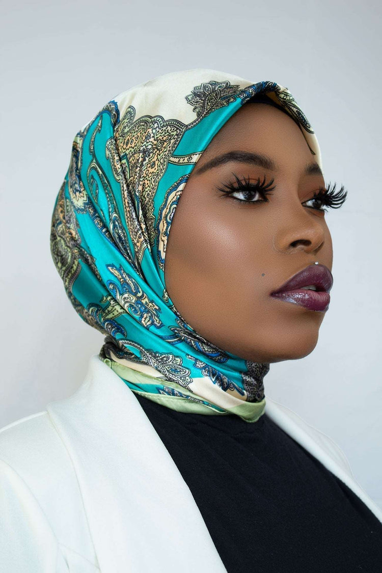 MALAIKA SQUARE SATIN HIJAB - SUDAN