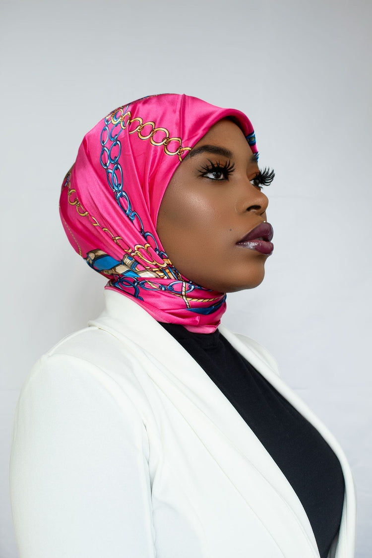 MALAIKA SATIN SQUARE HIJAB – HAITI