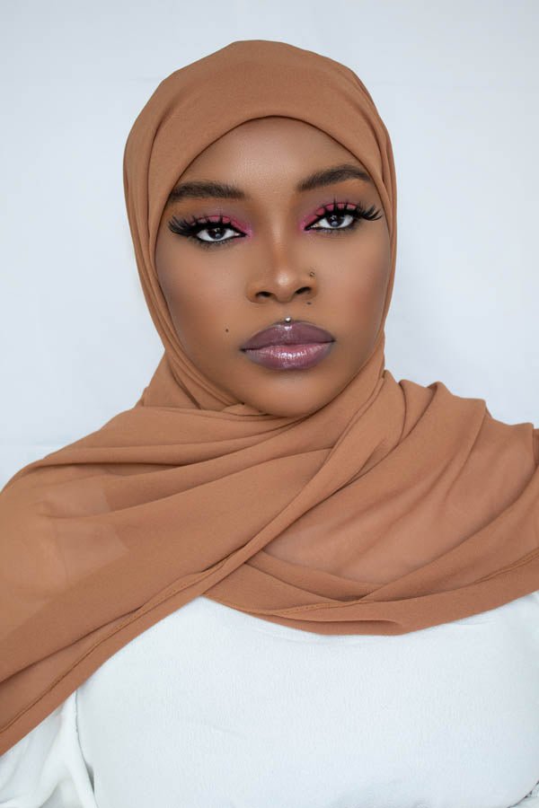 LUXURY CHIFFON HIJAB -  RUSSET