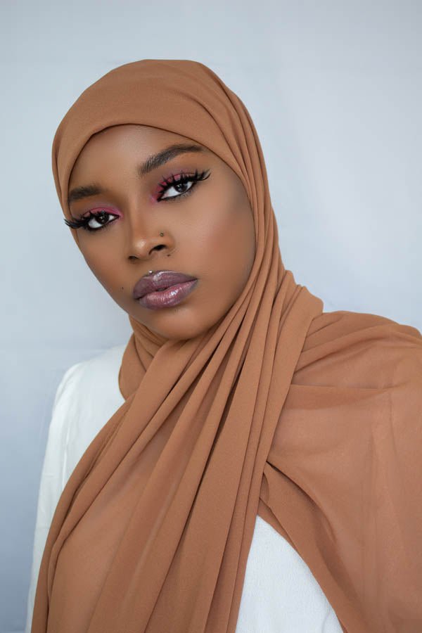 LUXURY CHIFFON HIJAB -  RUSSET