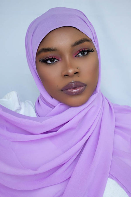 LUXURY CHIFFON HIJAB - LAVENDER