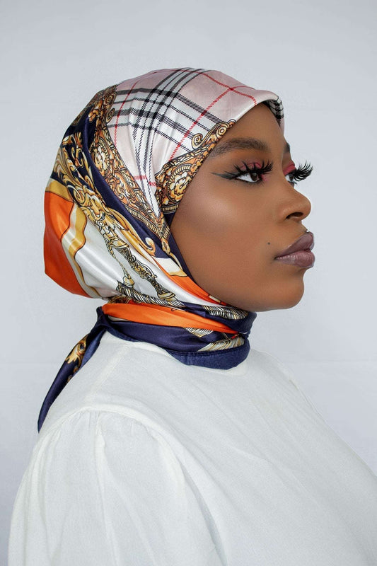 MALAIKA SATIN SQUARE HIJABS - AYSHA