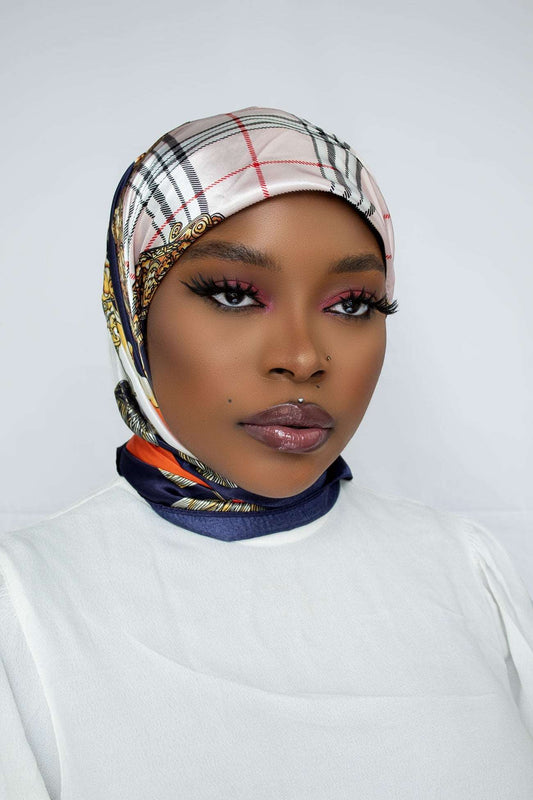 MALAIKA SATIN SQUARE HIJABS - AYSHA