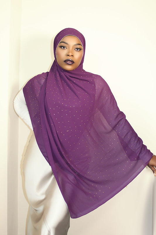 DIAMOND CHIFFON HIJAB - IRISH