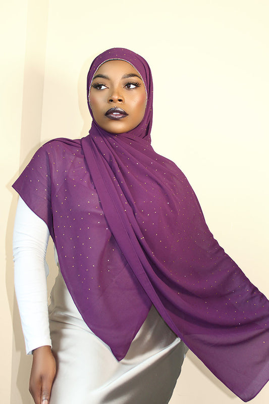 DIAMOND CHIFFON HIJAB - IRISH