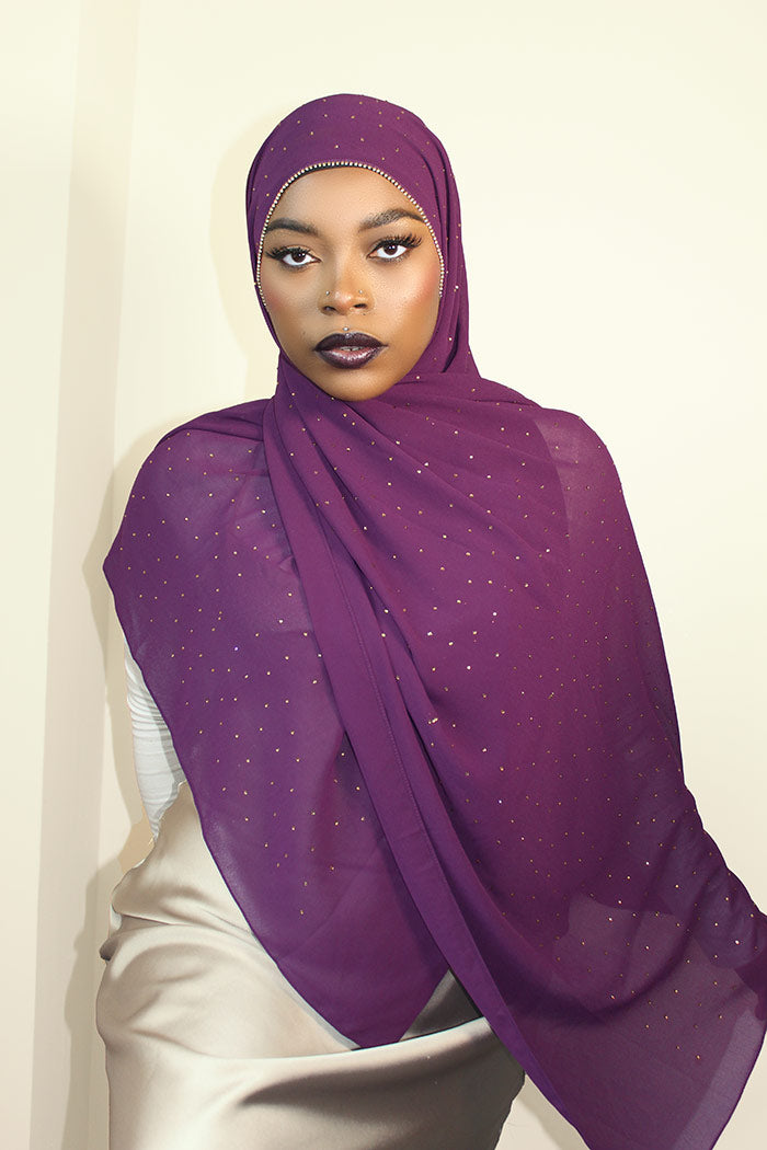 DIAMOND CHIFFON HIJAB - IRISH