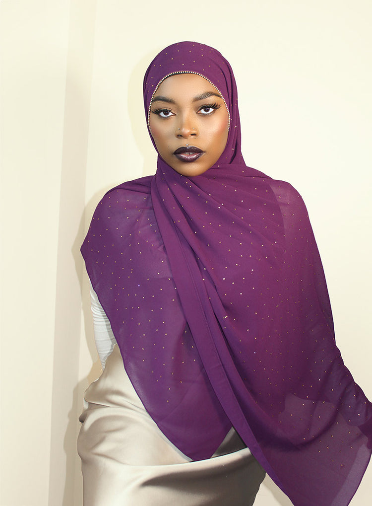 DIAMOND CHIFFON HIJAB - IRISH