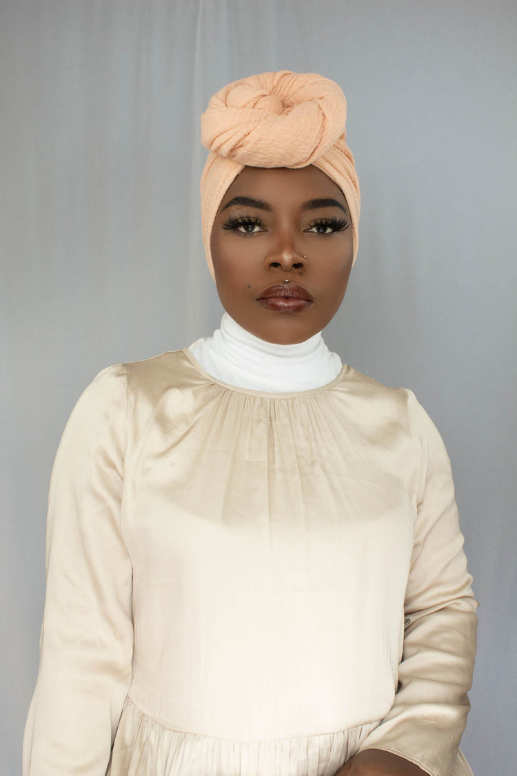 PREMIUM CRINKLED COTTON HIJAB - SORBET