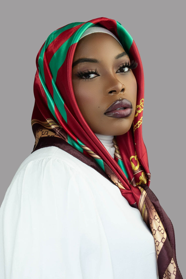 MALAIKA SATIN SQUARE HIJAB - BRAZIL