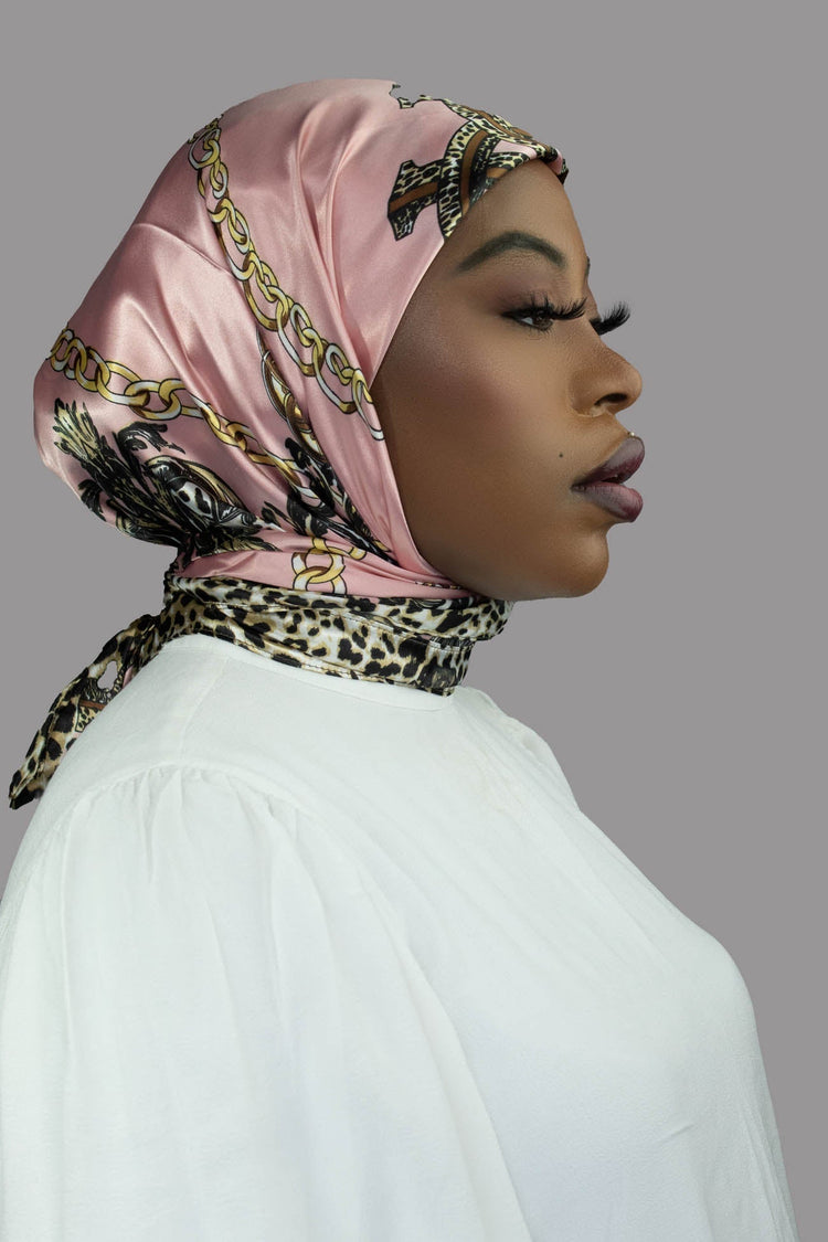 MALAIKA SATIN  SQAURE HIJAB  - FURAHA