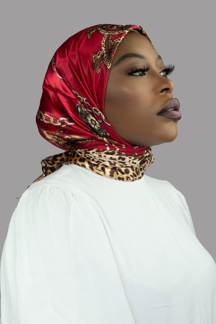 MALAIKA SATIN SQUARE  SATIN HIJAB - ANNABELLE