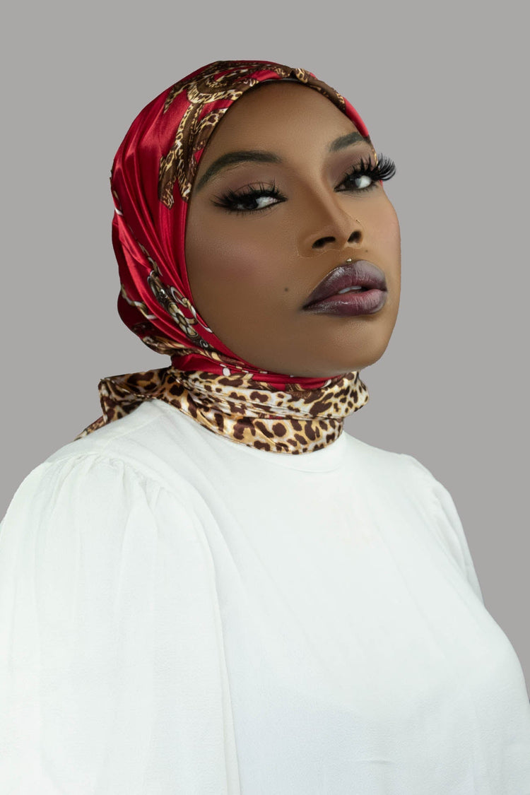 MALAIKA SATIN SQUARE  SATIN HIJAB - ANNABELLE