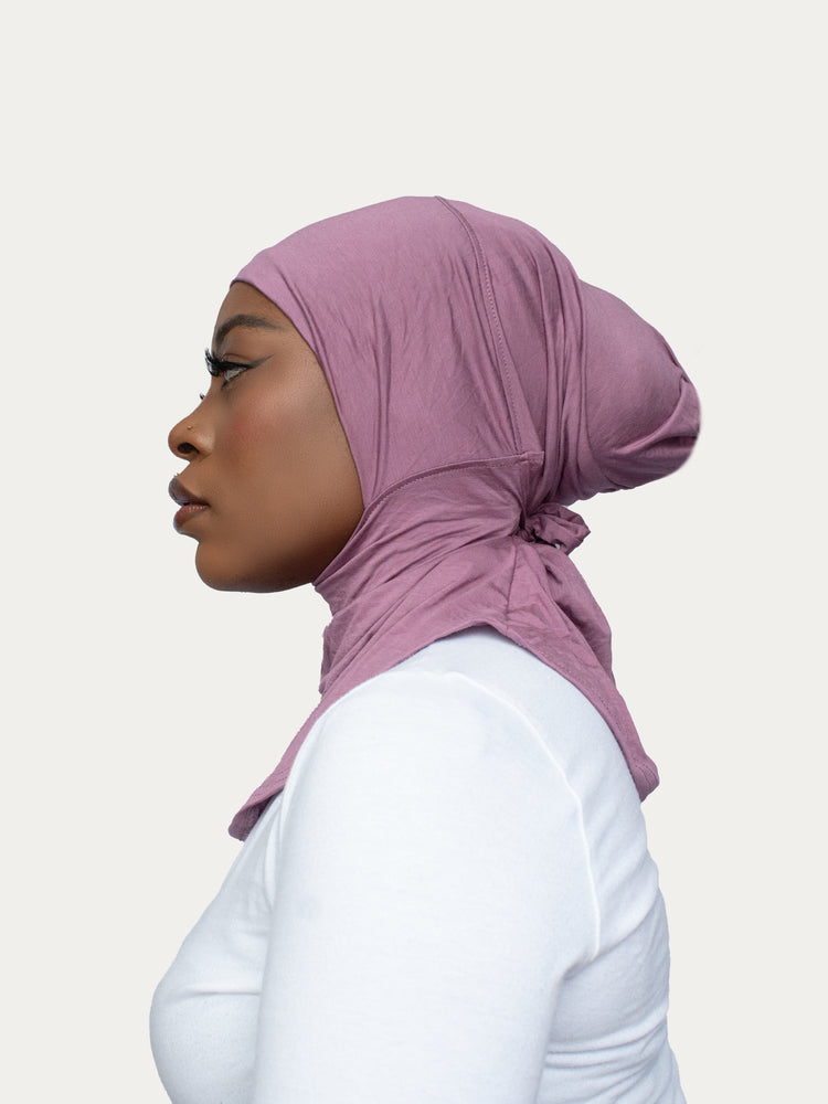 RANIA FULL COVERAGE ADJUSTABLE UNDER SCARF - PLUM