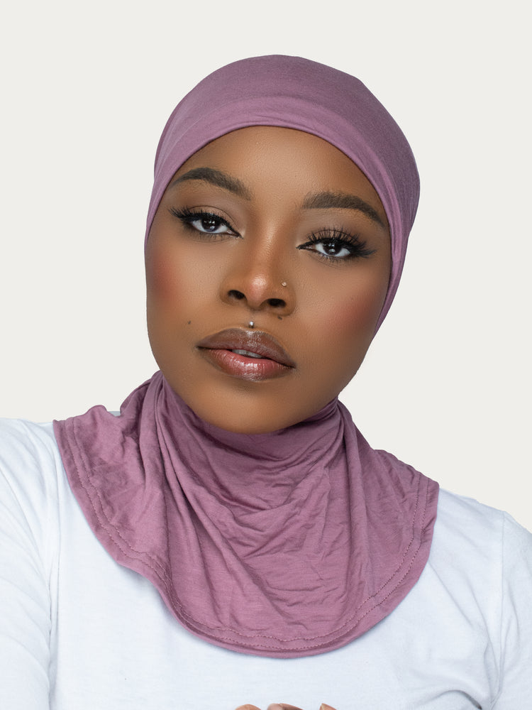 RANIA FULL COVERAGE ADJUSTABLE UNDER SCARF - PLUM