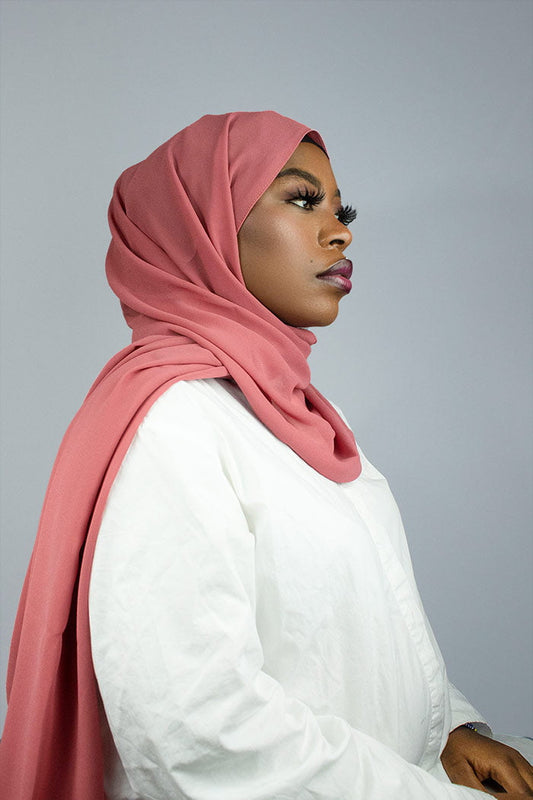 LUXURY CHIFFON HIJAB - BRICK