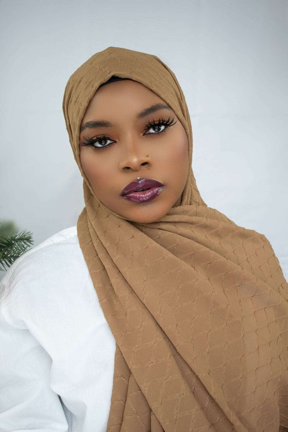 L'AMOUR CHIFFON HIJAB - BROWN