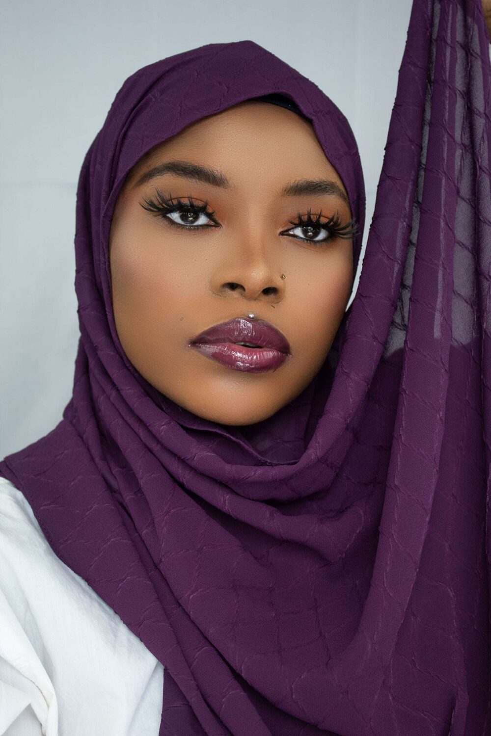 L'AMOUR CHIFFON HIJAB - VIOLET