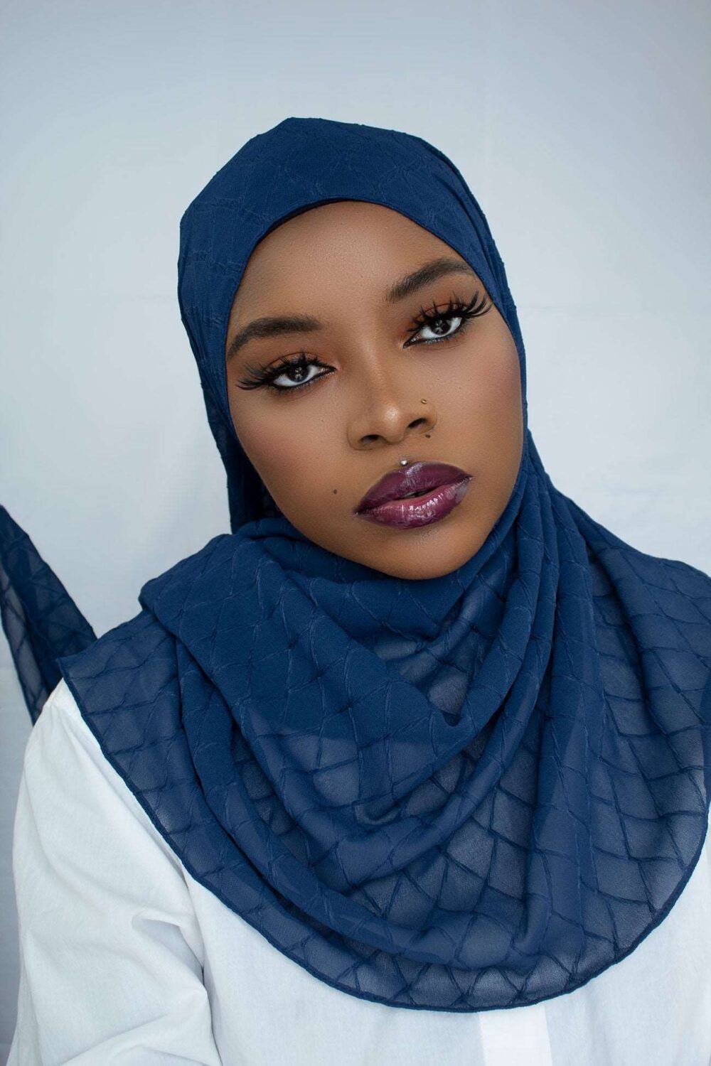 L'AMOUR CHIFFON HIJAB - NAVY