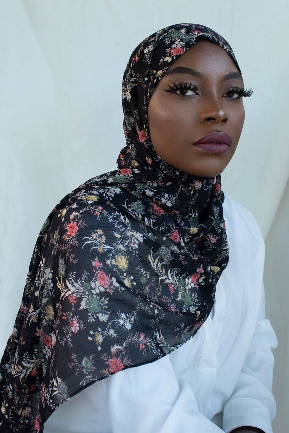 FLORAL CHIFFON HIJAB - D’LILA