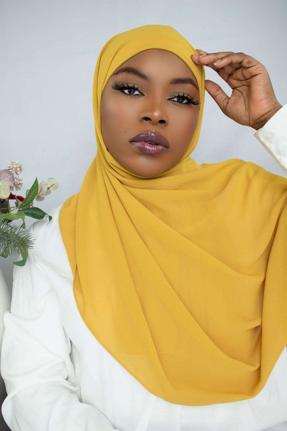 INSTANT CHIFFON HIJAB - YELLOW